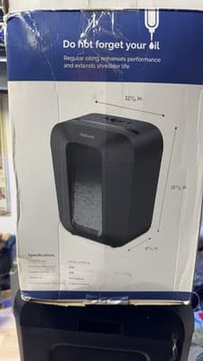 Fellowes Powershred 9-Sheet Cross-Cut Paper Shredder Medium Use Tested - Thumbnail 9
