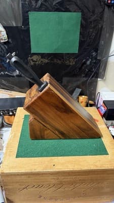 Wüsthof Wooden Knife Block Storage Holder Countertop Organizer Damaged - Thumbnail 11