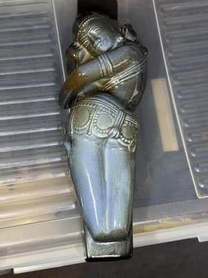 Veedhachalam Racel Art Pottery Sculpture India Sleeping Woman 12" Ceramic - Thumbnail 5