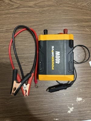 PowerDrive 400W Power Inverter with Cables – 12V DC to 120V AC Converter - Thumbnail 2
