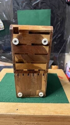 Wüsthof Wooden Knife Block Storage Holder Countertop Organizer Damaged - Thumbnail 7