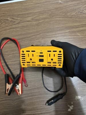 PowerDrive 400W Power Inverter with Cables – 12V DC to 120V AC Converter - Thumbnail 4