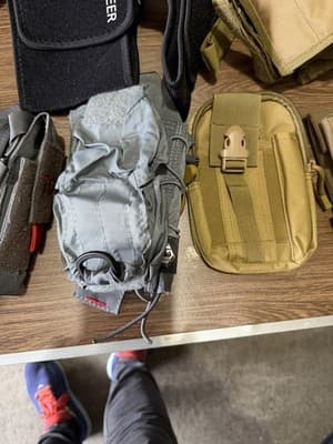 Lot of 12 Tactical MOLLE Pouches / Holsters / Accessories – Mixed Colors - Thumbnail 12