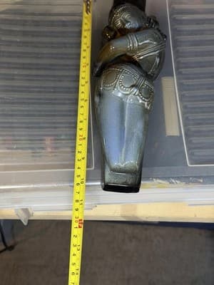 Veedhachalam Racel Art Pottery Sculpture India Sleeping Woman 12" Ceramic - Thumbnail 7