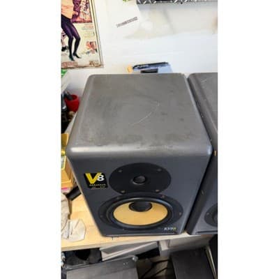 KRK Systems V8 Series 2 Bi-Amplified Studio Monitor Pair Grey Yellow V8S2 - Thumbnail 8