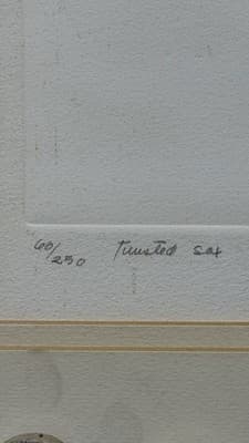 Vintage Embossed Limited Edition Print – “Twisted Sax” - Thumbnail 3