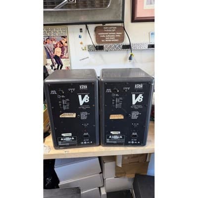 KRK Systems V8 Series 2 Bi-Amplified Studio Monitor Pair Grey Yellow V8S2 - Thumbnail 9