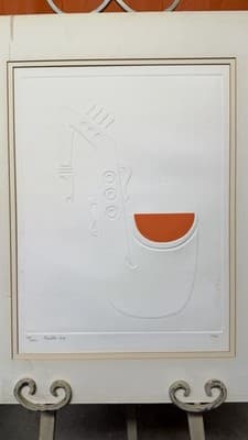 Vintage Embossed Limited Edition Print – “Twisted Sax” - Thumbnail 5