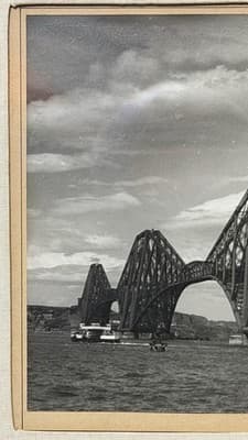 Vintage Framed Photograph – Forth Bridge, Edinburgh, Scotland - Thumbnail 3