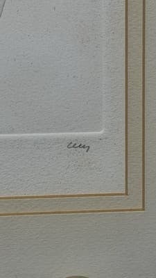 Vintage Embossed Limited Edition Print – “Twisted Sax” - Thumbnail 4