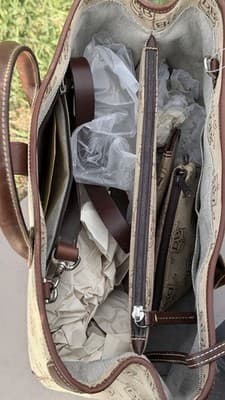 Dooney & Bourke DB Signature Canvas Double Handle Tote Bag Set New - Thumbnail 15