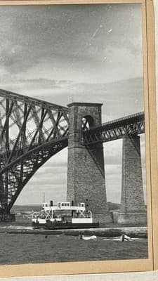 Vintage Framed Photograph – Forth Bridge, Edinburgh, Scotland - Thumbnail 2