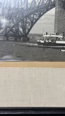 Vintage Framed Photograph – Forth Bridge, Edinburgh, Scotland - Thumbnail 5