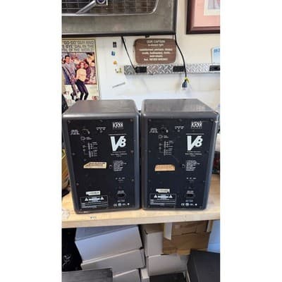 KRK Systems V8 Series 2 Bi-Amplified Studio Monitor Pair Grey Yellow V8S2 - Thumbnail 10