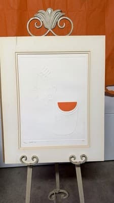 Vintage Embossed Limited Edition Print – “Twisted Sax”
