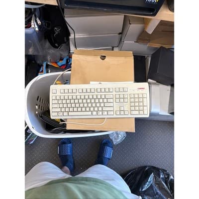 Compaq KB-9860 Vintage Wired PS/2 Keyboard Beige 166516-006 Retro Computing