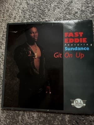 FAST EDDIE FT SUNDANCE - GIT ON UP 12" vinyl Single HIP HOP VG+