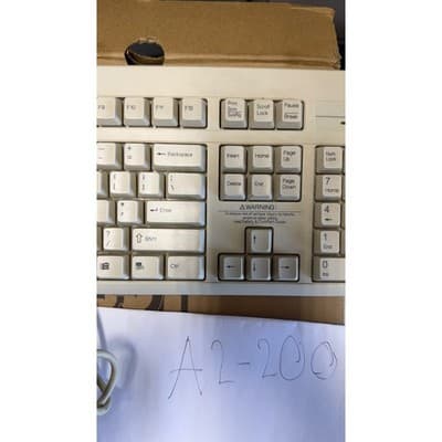 Compaq KB-9860 Vintage Wired PS/2 Keyboard Beige 166516-006 Retro Computing - Thumbnail 4
