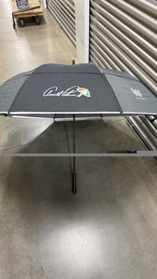 Arnold Palmer Weather Panel Golf Umbrella Gray Black 56” Canopy - Thumbnail 4