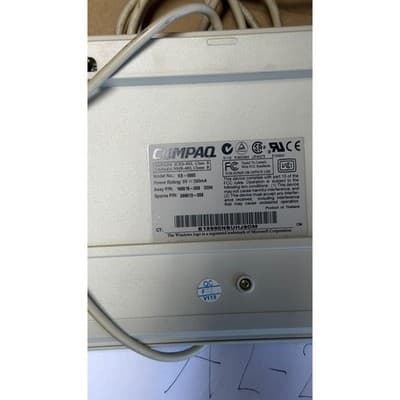Compaq KB-9860 Vintage Wired PS/2 Keyboard Beige 166516-006 Retro Computing - Thumbnail 8