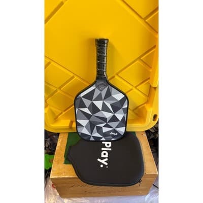 Play. Paddles Elevated Pickleball Paddle Graphite Carbon Fiber USA Approved Grey - Thumbnail 2