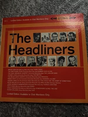 Columbia Record Club LP The Headliners Vol 2 Johnny Cash Miles Davis VG 1960s