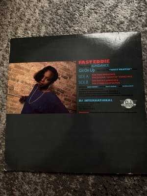 FAST EDDIE FT SUNDANCE - GIT ON UP 12" vinyl Single HIP HOP VG+ - Thumbnail 2