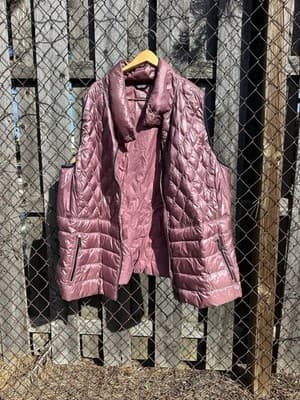 Calvin Klein Performance Down Vest Pink Quilted Zip 3X