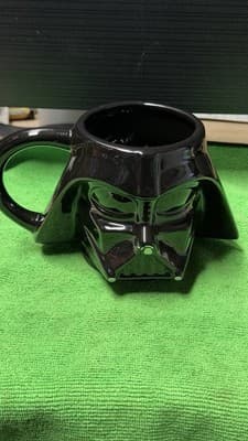 Star Wars Darth Vader Black Ceramic Mug Sculpted Pre-Owned - Thumbnail 2