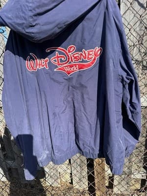 Vintage Walt Disney World Jacket Mickey Mouse Embroidered Zip Hoodie XL - Thumbnail 5