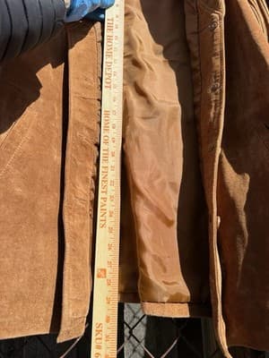 Linea Louis Dell’Olio Suede 3pc Set Jacket Top Skirt Brown L - Thumbnail 6