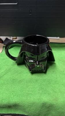 Star Wars Darth Vader Black Ceramic Mug Sculpted Pre-Owned