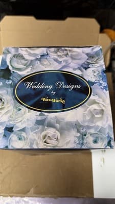 WaxWorks Wedding Designs Sculpted Candle White Floral Made in USA - Thumbnail 6