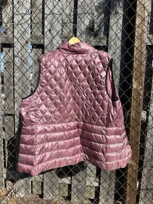 Calvin Klein Performance Down Vest Pink Quilted Zip 3X - Thumbnail 3