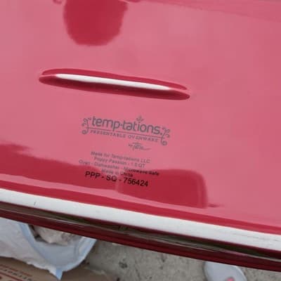 Temptations Ovenware Set of 2 Poppy Passion 1.5 Qt Baking Dishes - Thumbnail 6