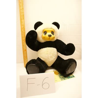 Robert Raikes Sean Mau Panda Bear Limited Edition 281/1000 Wood Face Plush 18" - Thumbnail 7