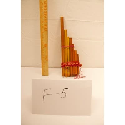 11.5" Andean Bamboo Pan Flute 13 Pipe Double Row Siku Zampoña Folk Instrument - Thumbnail 5