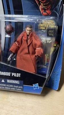 Star Wars Naboo Pilot Action Figure Hasbro 3D Force Carded - Thumbnail 5