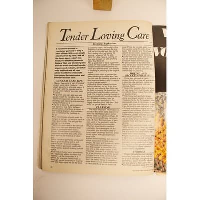Vogue Knitting Fall Winter 1983 First Anniversary Issue Perry Ellis Patterns - Thumbnail 10