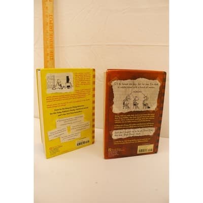 Diary of a Wimpy Kid Books 1 & 4 Dog Days Jeff Kinney Hardcover Set F-5 - Thumbnail 4