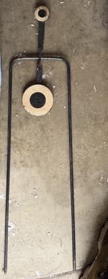 Vintage Cast Iron Fireplace Tool / Hearth Trivet – Pat. Pend.