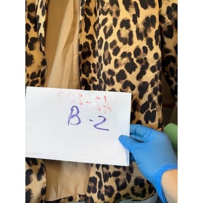About Us Leopard Print Open Front Blazer Jacket Tan Black XXS - Thumbnail 7