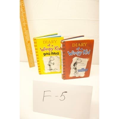 Diary of a Wimpy Kid Books 1 & 4 Dog Days Jeff Kinney Hardcover Set F-5 - Thumbnail 3
