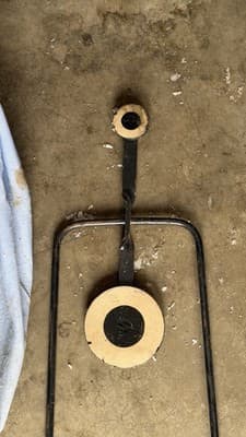 Vintage Cast Iron Fireplace Tool / Hearth Trivet – Pat. Pend. - Thumbnail 2
