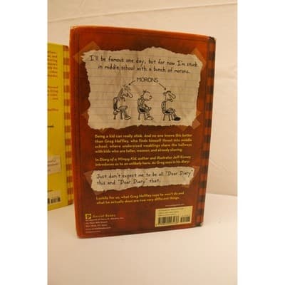 Diary of a Wimpy Kid Books 1 & 4 Dog Days Jeff Kinney Hardcover Set F-5 - Thumbnail 5