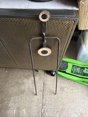 Vintage Cast Iron Fireplace Tool / Hearth Trivet – Pat. Pend. - Thumbnail 3