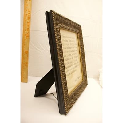 Bruce Theilman Preaching Quote Framed Art Bronze Ornate Tabletop Wall Decor 8x10 - Thumbnail 2