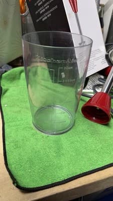 KitchenAid Immersion Hand Blender Red Variable Speed w/ Cup & Box - Thumbnail 10