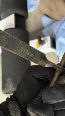 Vintage Cast Iron Fireplace Tool / Hearth Trivet – Pat. Pend. - Thumbnail 5