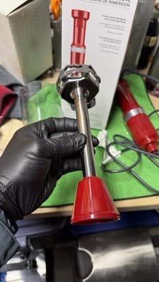KitchenAid Immersion Hand Blender Red Variable Speed w/ Cup & Box - Thumbnail 9